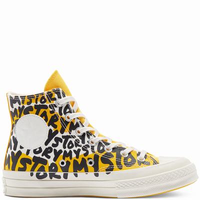 Converse My Story Chuck 70 - Miesten Matalavartiset Tennarit - Beige/Keltainen